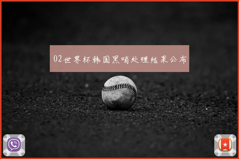 02世界杯韩国黑哨处理结果公布